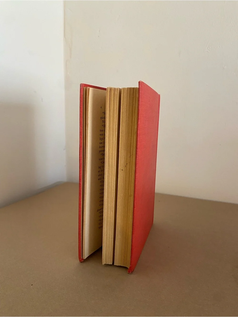 The Case of the Sleepwalker's Niece - Red Hardcover Book 1942 Erle Gardner